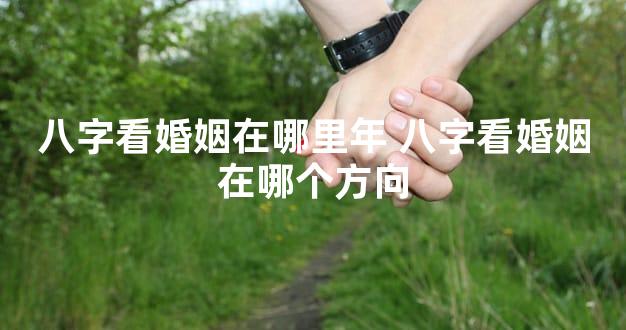 八字看婚姻在哪里年 八字看婚姻在哪个方向